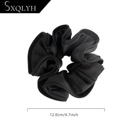 SXQLYH Hair Bobbles Scrunchies Satin for Women, Braided Scrunchie, Three-Dimensional Styling Hair Scrunchie, Soft Elastic Skrunschis Large, Women's Ponytail Holder, Hair Band for Women, Thick Long