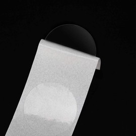 Everlasting Star 1.5 inch Clear Wafer Seals, 500pcs/Roll, Non-Perforated for Envelopes, Box, Gift Packaging (1.5 Inch)