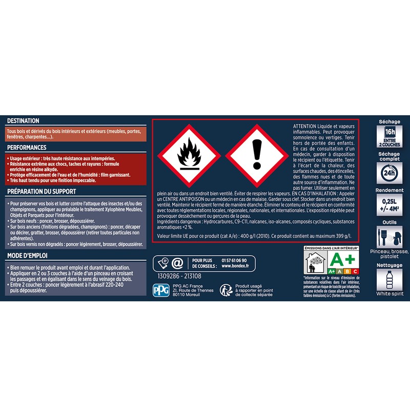 BONDEX - Varnish - Protects and enhances the wood -