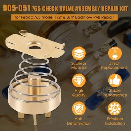 765 For Febco 1/2" & 3/4" Check Valve Check Valve Assembly Repair Kit 905-051