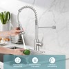 Kitchen Faucet with Pull Down Sprayer,Commercial Single Handle Stainless Steel