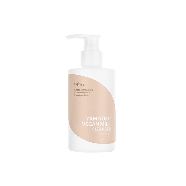 Isntree Yam Root Vegan Milk Cleanser 220 ml, Limpiador facial