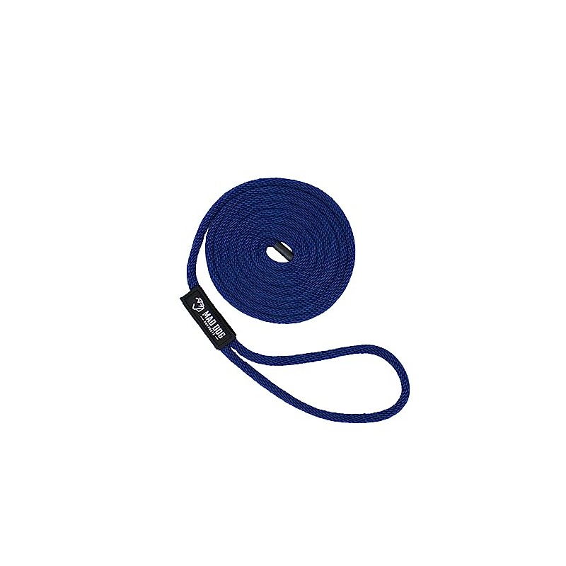 5/8" x 15' Navy Solid Braid Nylon Dock Line -