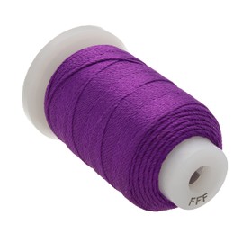 The Beadsmith Pure Silk Cord – Plum Color – Size FF (0.381mm/0.0150”) – 115 Yards (345ft), 1/2-Ounce Spool – for Knotting Pearls, Gemstones, Crystals and Beads