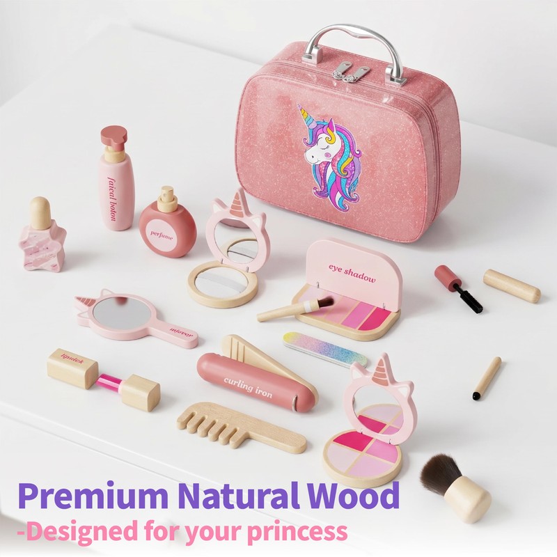 Unicorn Themed Pretend Play Makeup Kits for Girls 3-5 Year