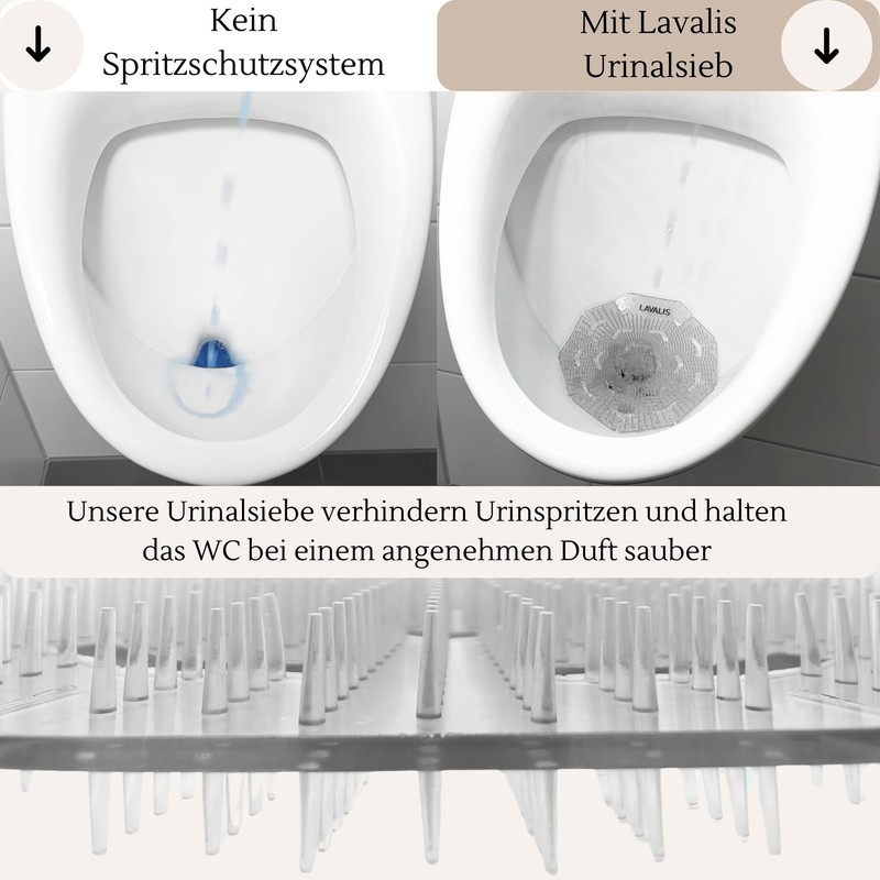 Lavalis Urinal Sieve (Pack of 9) Scented Cotton Freshness, Splash