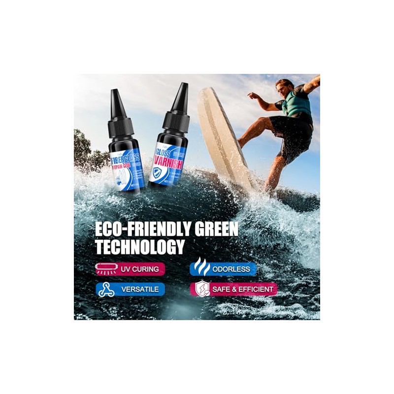Limino Fiberglass Repair Kit for Surfboards and More