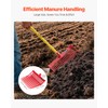 VEVOR 6PCS Manure Fork Replacement Head, 18 Angled Tines Horse