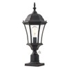 GOALPLUS 24" Outdoor Post Light with Dusk to Dawn Sensor,