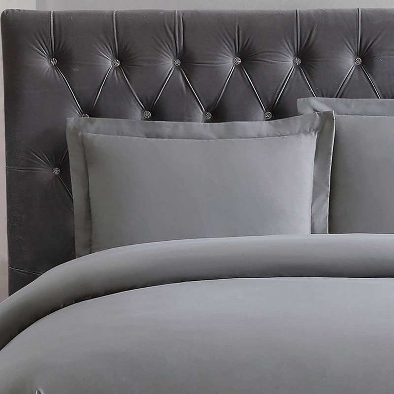 TRULY SOFT Everyday Duvet Set Grey Polyester 2-Piece Twin XL