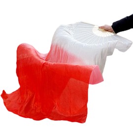 HAOBIN Belly Dance Fan Veil Belly Dance Fan Dance Fan Belly Dance Fan Belly Dance Fans Belly Dance Bamboo Fan Veil Fan Dance Fan Dance Fan Suitable for Parties, Gatherings, Stage Performances (Red)