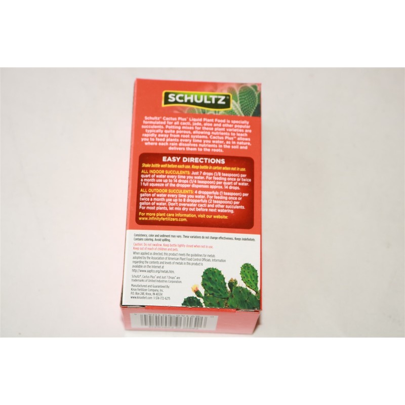 Schulltz SCHULTZ LIQUID CACTUS PLANT FOOD 2-7-7 Succulents Jade Aloe