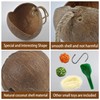 kathson Natural Coconut Shell Bird Nest,Hanging Coconut for Birds Parakeet