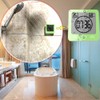 Waterproof Hanging Wall Clock Shower Timer, Large Digital Bathroom Alarm