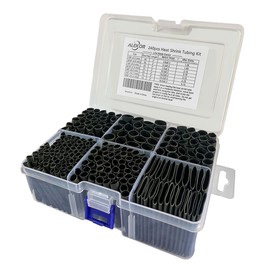 ALEKOR Heat Shrink Tubing Kit - 3:1 Ratio Adhesive Lined, Marine Grade Shrink Wrap Industrial Heat-Shrink Tubing - 240 PCS