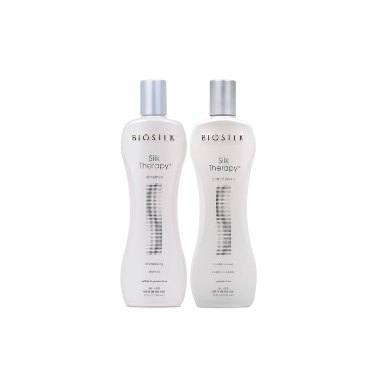 Biosilk Silk Therapy Duo Set Shampoo and Conditioner 12 Oz