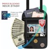 ROSSRORE RFID Blocking Neck Wallet - XL Concealable Travel Passport