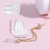 400PCS Earrings Backs Rubber Earring Backs Replacements, Soft Clear Earing