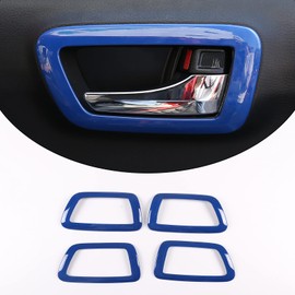 TongSheng 4PCS ABS Inner Car Look Interior Door Handle Panel Cover Trim Compatible with Toyota Tacoma 2016 2017 2018 2019 2020 2021 2022 2023 Interior Door Handle Frame (Blue)