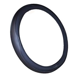 Mayco Bell - Funda para Volante de Barco (Piel de Microfibra, 33-34 cm), Negro