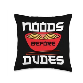 Ramen Noodle Bowl Love Japanese Kawaii Otaku Noods Before Throw Pillow