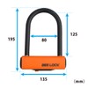 LEAD LU-208A BEE LOCK Shackle Lock Aluminum Motorcycle Lock 3.1