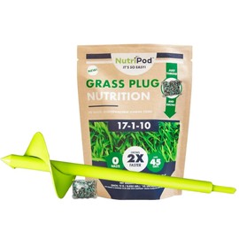 NutriPod for Grass Plugs, Grass Plug Planting Starter Fertilizer Pods, Premeasured Biodegradable Nutrition, Faster Root Growth & Lawn Coverage, Easy to Use Lawn Starter Food, 16-Pack Planting Bundle