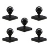 Plum Fittings 3" x 3" Square Black Aluminum Ball Post