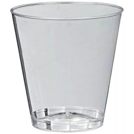 Savvi Copos de tiro rígidos transparentes, 50 peças #401, copos de tiro descartáveis de 1 onça