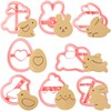 YeahBoom Set of 8 Easter cookie cutters, plastic cookie cutters,