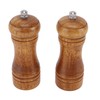2PCS Wood Pepper Grinder Adjustable Coarseness Efficient Grinding Pepper Mills