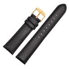 WOCCI 17mm Vintage Leather Watch Strap with Gold Buckle, Replacement