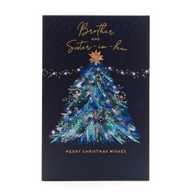 UK Greetings Christmas Card for Brother & Sister-In-Law - Tree Design