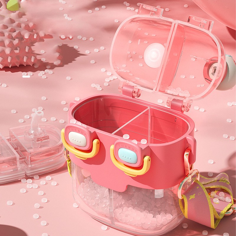 Kawaii Water Bottle Fashion Plastic Double Drinking Water Bottle with