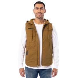 Wrangler Riggs Workwear Men's Duck Work Vest, Duck Brown, Medium