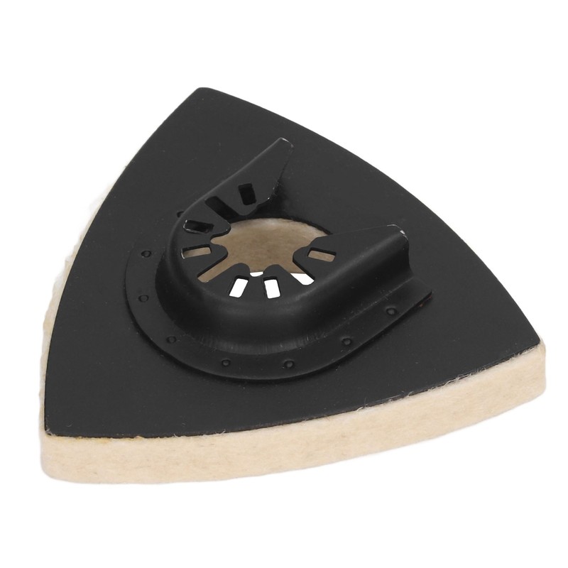 5PCS Wool Polishing Pad with Alloy Steel Base Triangular Felt
