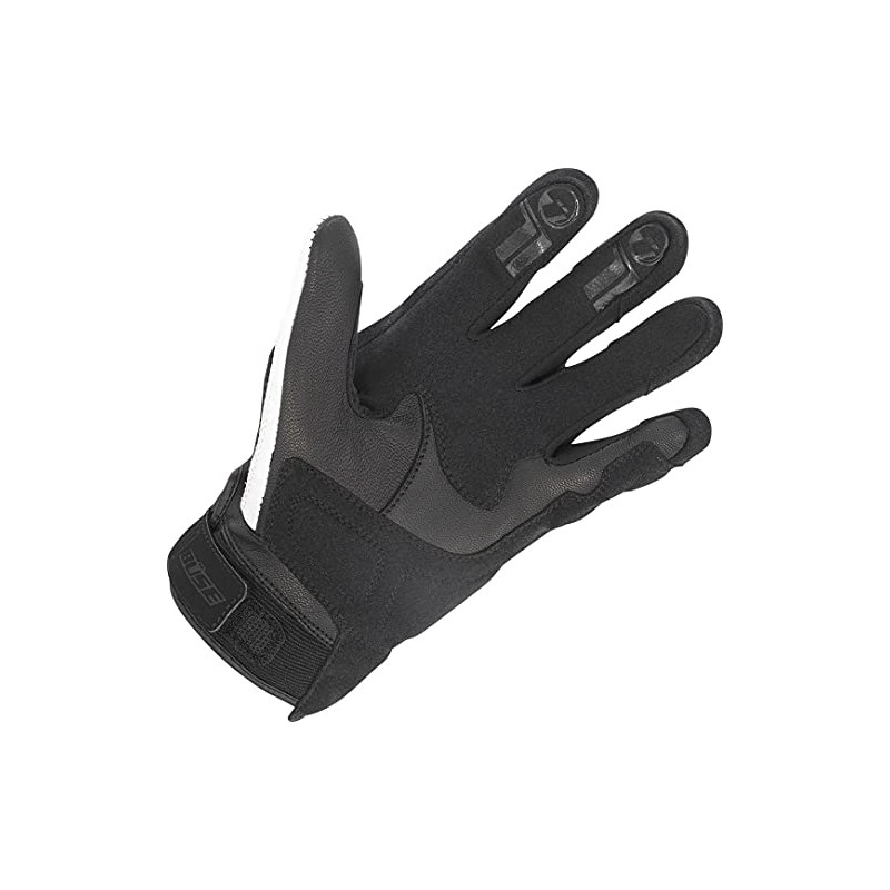 Büse Safe Ride Motorcycle Gloves, Black/White/Red, 8