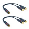 DteeDck RCA Splitter 1 Male 2 Female 2 Pack, RCA