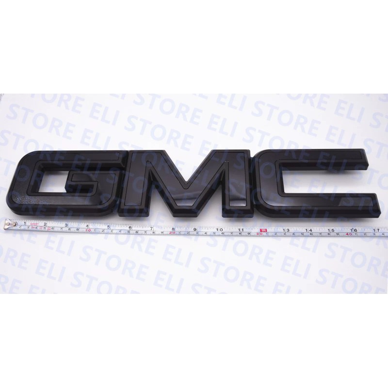General Motors 2014-2019 GMC Sierra Black Emblem Package Front &