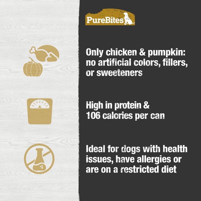 PureBites Chicken & Pumpkin Pates for Dogs, only 2 Ingredients,