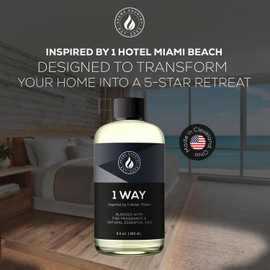 Aroma Country 1 Way Diffuser Oil - Luxury Hotel Santal Fragrance Oil for Diffuser Refill, Sandalwood Home Aroma Diffusers & Room Spray - My Way Premium Aromatherapy Oils & Home Scent (4 Fl Oz)