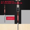 21-Piece 2.5" Hex Head Allen Wrench Drill Bit Set, 1/4"