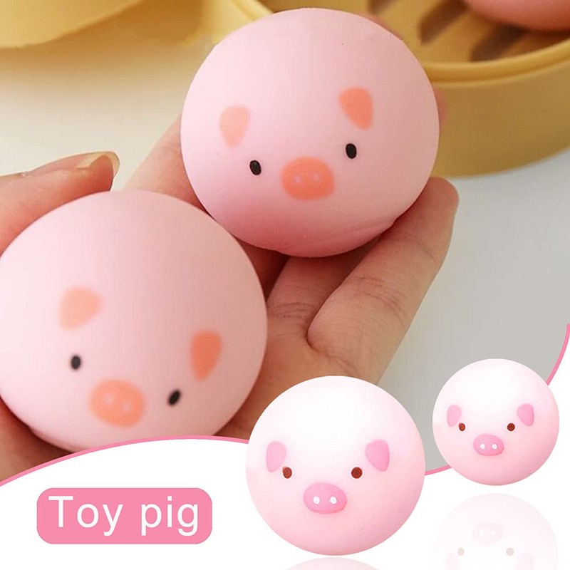 Squeeze Toys Vent Ball Pink Pig Slowly Rising Toys Stress