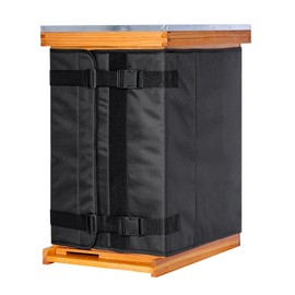 Honey Lake 2 Pcs Winter Beehive Wrap for 8 & 10 Frame Hives, Adjustable 600D Oxford Insulated Bee Hive Cover, Hive Wrap for Beekeeping, Fits 2 Deep Boxes & 1 Medium Box