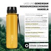 720°Dgree uberBottle Water Bottle, crystalClear with Sieve, BPA-Free, Leak-Proof, for