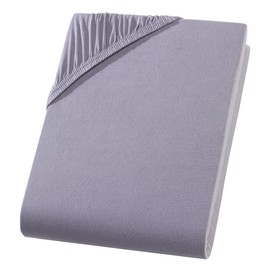 Visaggio Fitted Sheet, 100% Cotton Jersey Fitted Sheet, Bed Sheet, 28 Colours, Choice of Sizes, 180 x 200 cm - 200 x 200 cm