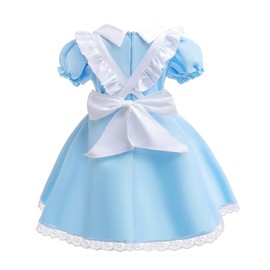 Lito Angels Lito Angels Alice im Wunderland Kleid Kostüm Verkleidung mit Weißer Schürze und Haarreifen für Kinder Mädchen Größe 10-12 Jahre 146 152 (Tag-Nummer 150)