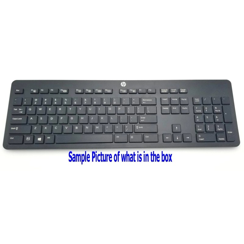 HP NEW OEM HP SLIM WIRELESS BLACK KEYBOARD AND MOUSE