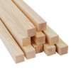 Lugailly Square Wood Dowels Wooden Dowel Rods for Crafting 3/4"
