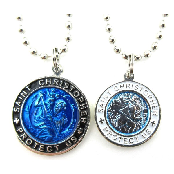 Baha Billy's St Christopher 2 Pc Set Surf Medal Protector